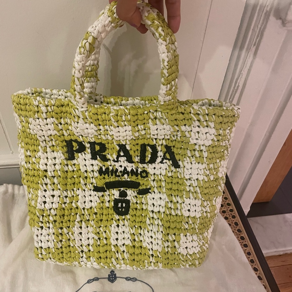 Prada Raffia mini tote